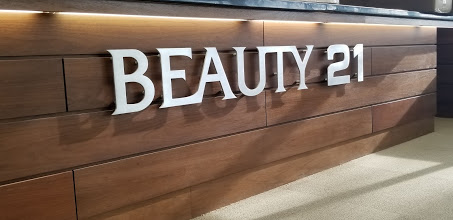 Signage lettering of Beauty 21